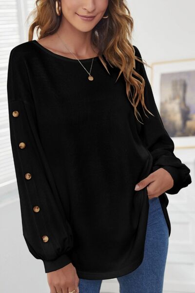 Round Neck Dropped Shoulder T-Shirt